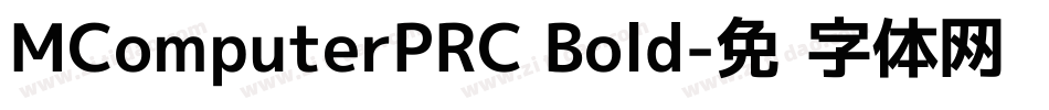MComputerPRC Bold字体转换